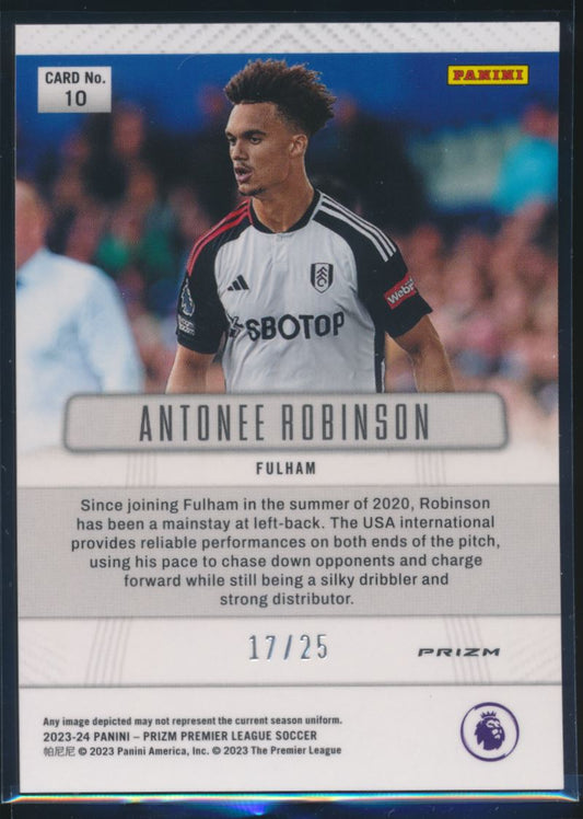 2023-2024 PRIZM EPL SOCCER Flashback Orange Prizm Antonee Robinson 17/25 #10