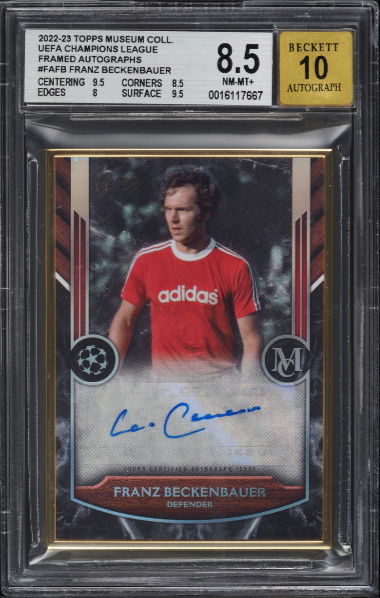 2022-23 Topps Museum Collection Franz Beckenbauer #FAFB Auto BGS 8.5 Auto 10 /99