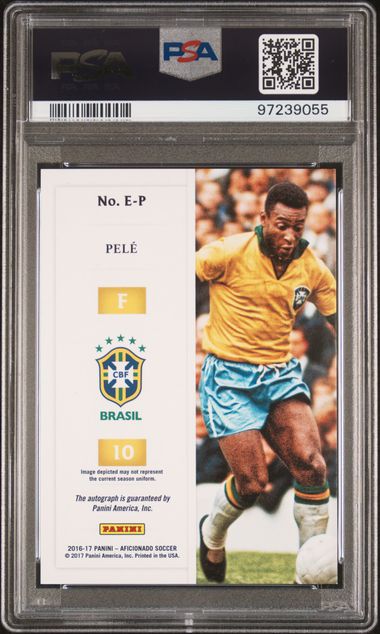 2016 PANINI AFICIONADO ENDORSEMENTS AUTOGRAPHS #E-P PELE ENDORSEMENTS AUTO /40 PSA 9 auto 10