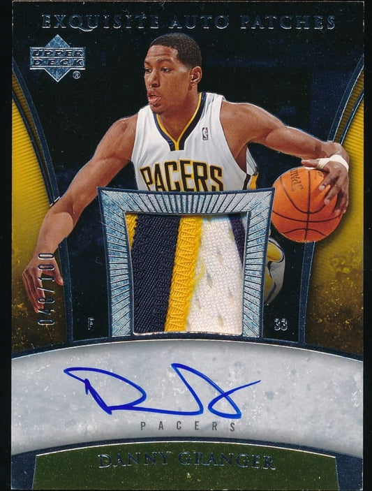2006-07 Exquisite Auto Patches No. AP-DG Danny Granger Exquisite Collection UD 33 /100