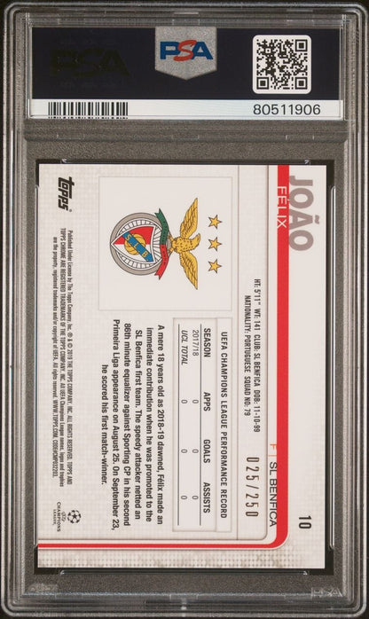 2022-23 Panini Revolution Premier League #274 Julio Enciso Rookie Cosmic PSA 10 22/25