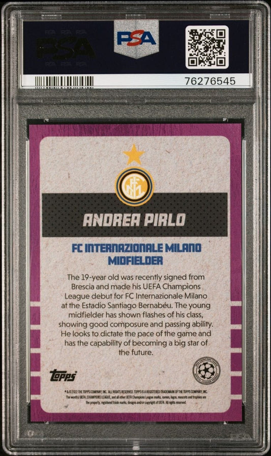2022 Topps Lost Rookie Cards - Purple Andrea Pirlo /99 PSA 9 Inter