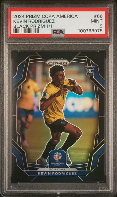 2024 PANINI PRIZM CONMEBOL COPA AMERICA #66 KEVIN RODRIGUEZ BLACK PRIZM 1/1