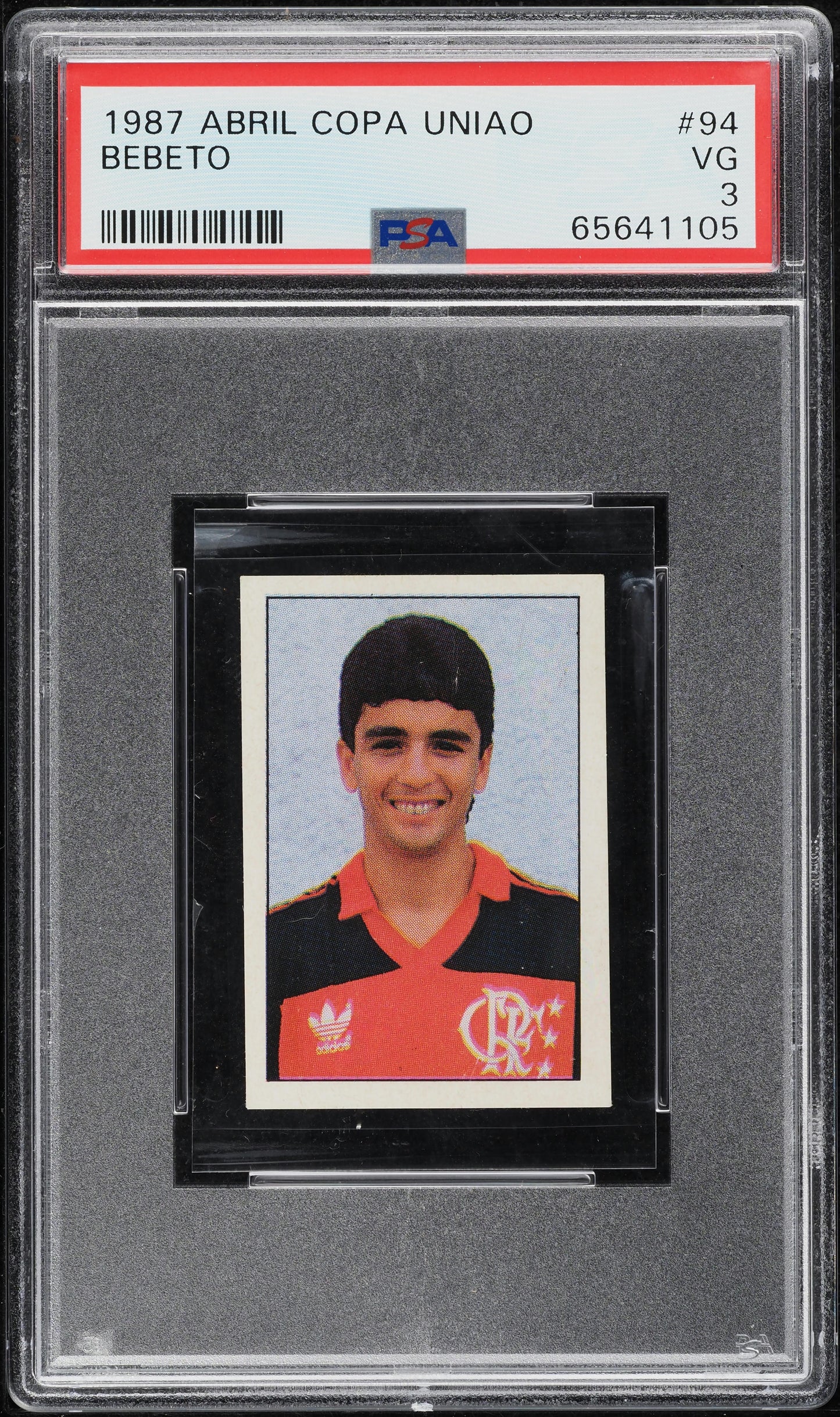 1987 Editora Abril Copa Uniao Bebeto #94 PSA 3 VG