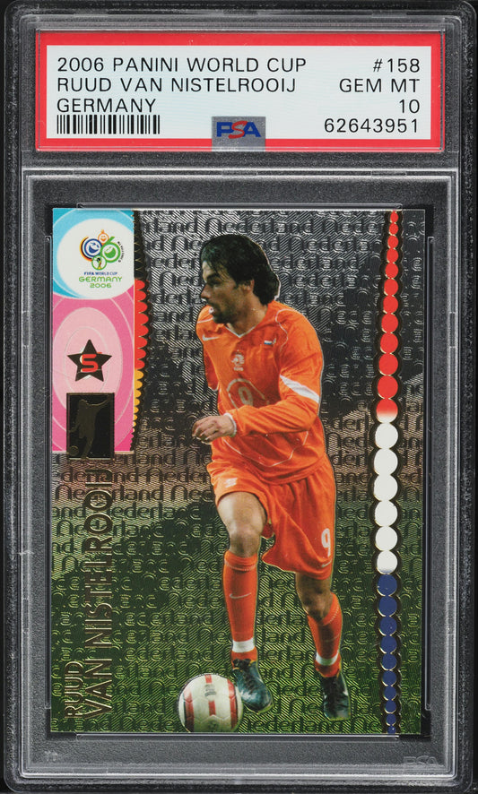 2006 Panini World Cup Germany Ruud Van Nistelrooij #158 PSA 10 GEM MINT