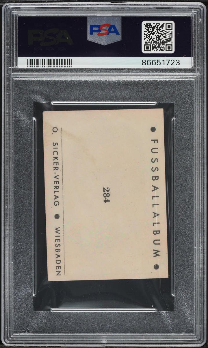 1963 Sicker-Verlag Bundesliga-Asse Eusebio ROOKIE #284 PSA 3 VG