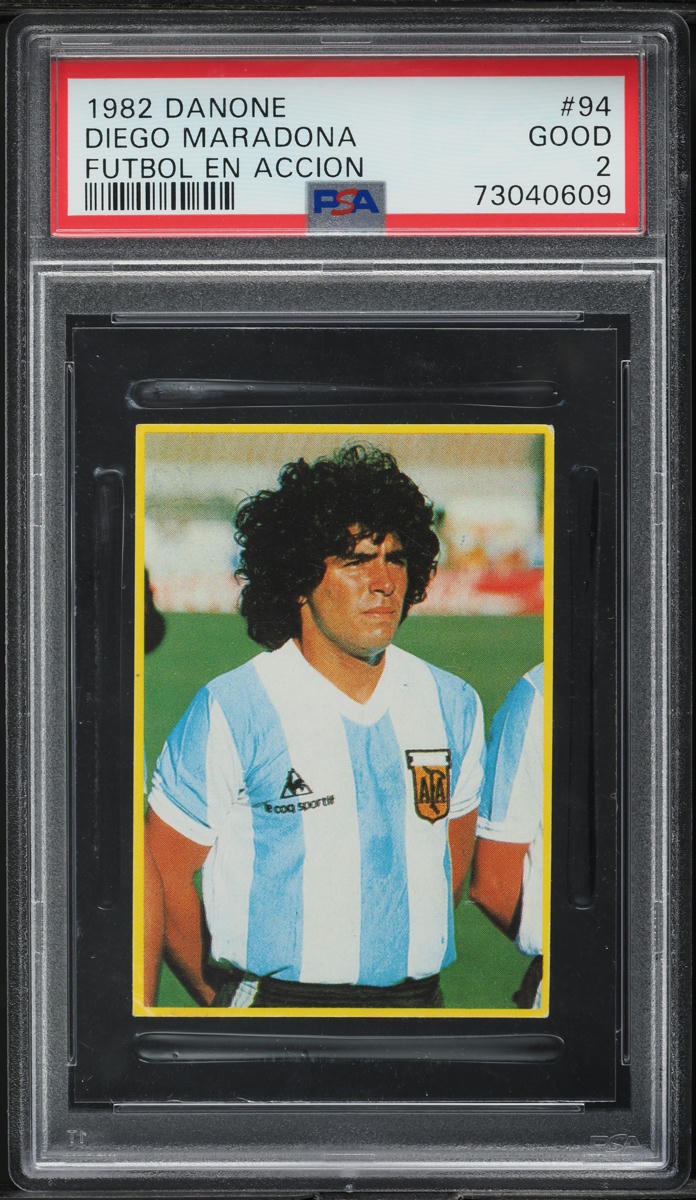 1982 Danone Futbol En Accion Diego Maradona #94 PSA 2 GD