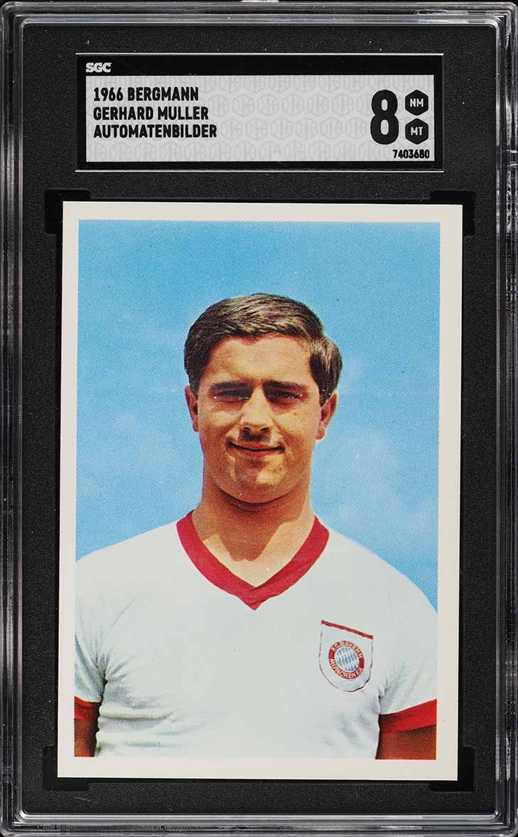 1966 Bergmann Automatenbilder Soccer Gerhard Gerd Muller SGC 8 NM-MT