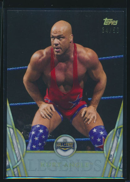 2018 Topps #32 Kurt Angle Hall of Fame /50 WWE Wrestling