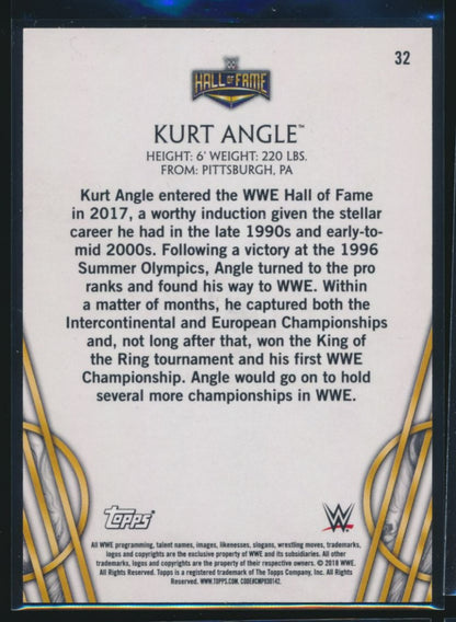 2018 Topps #32 Kurt Angle Hall of Fame /50 WWE Wrestling