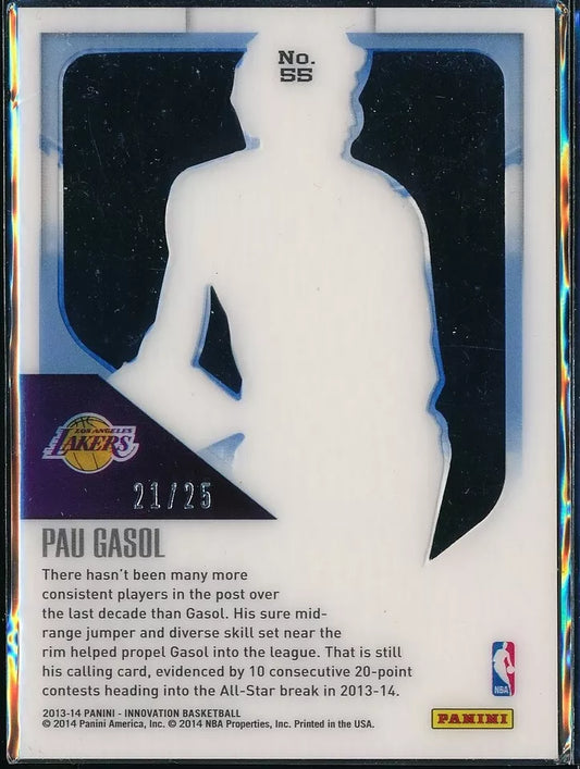 /25 SP Short Print Los Angeles Lakers #55 SP